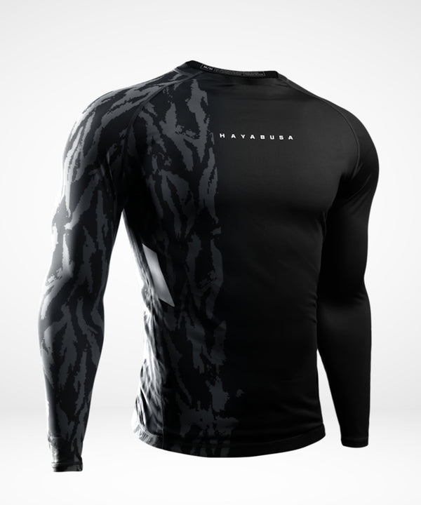 Hayabusa Rashguard Apex Långärmad – Kolsvart