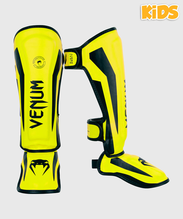 Venum Benskydd Elite Barn – Neon Gul