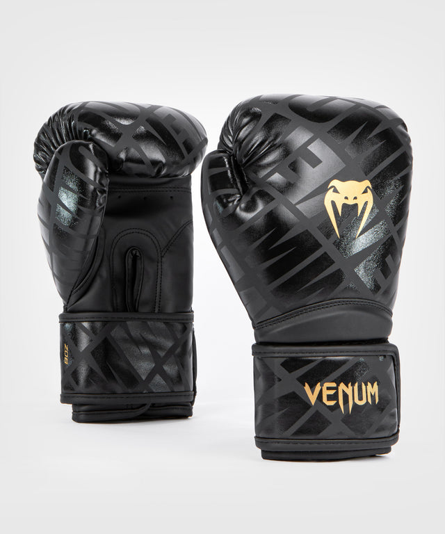 Mănuși de box Venum Contender 1.5 XT Copii – Negru/Auriu