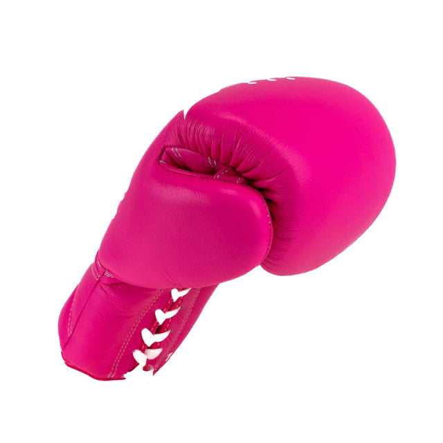 Guantoni da boxe King Pro Boxing XK con allacciatura – Rosa/Bianco