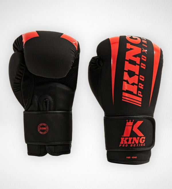 Luvas de boxe King Pro Boxing Revo – Preto/Vermelho
