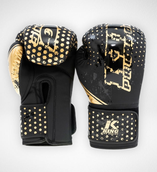 Luvas de boxe King Pro Boxing Hexagon Criança – Preto/Ouro