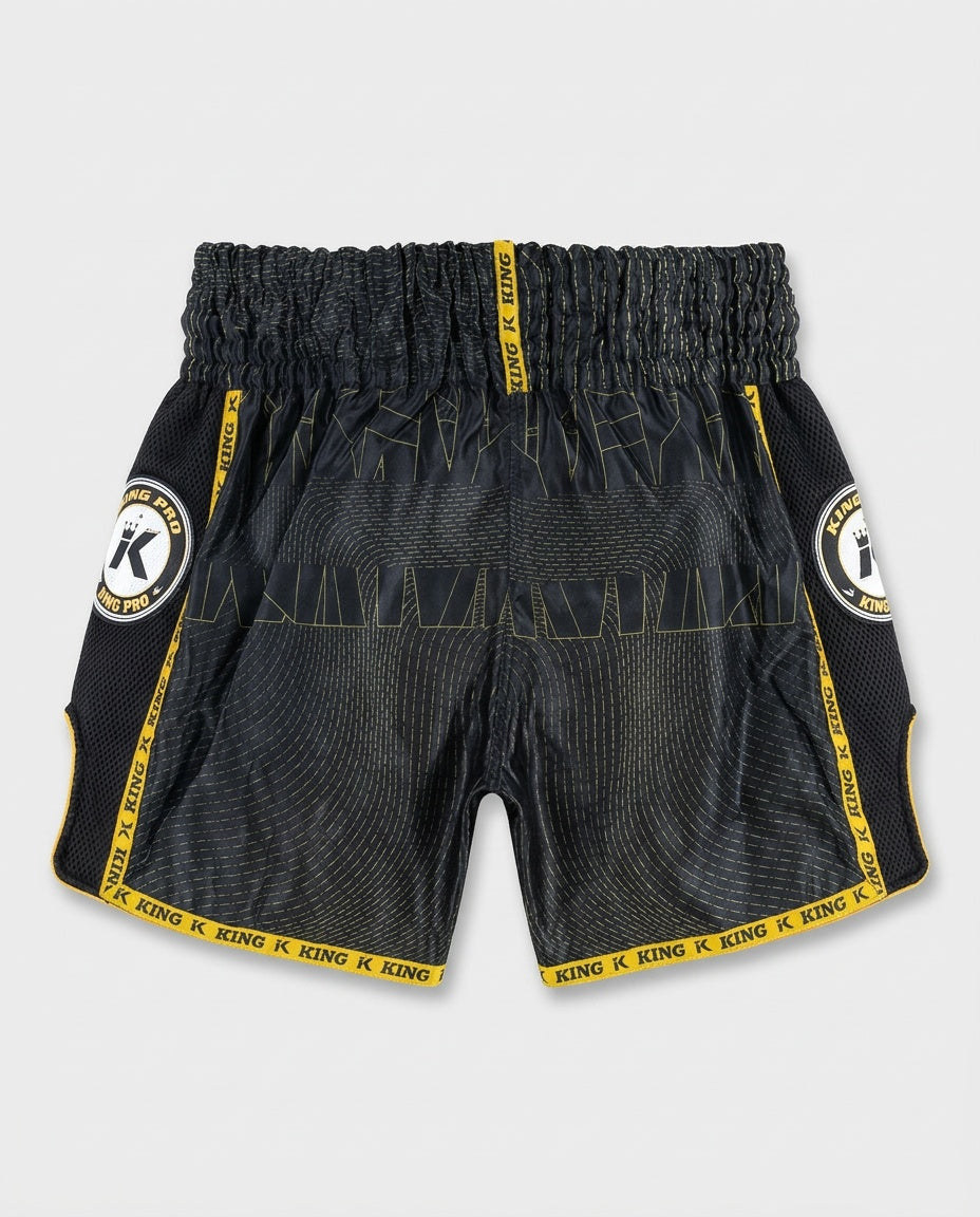 King Pro Boxing Muay Thai Shorts '08' - Black/Gold