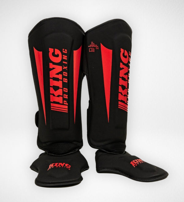 Chrániče holení King Pro Boxing Revo – Černé/Červené