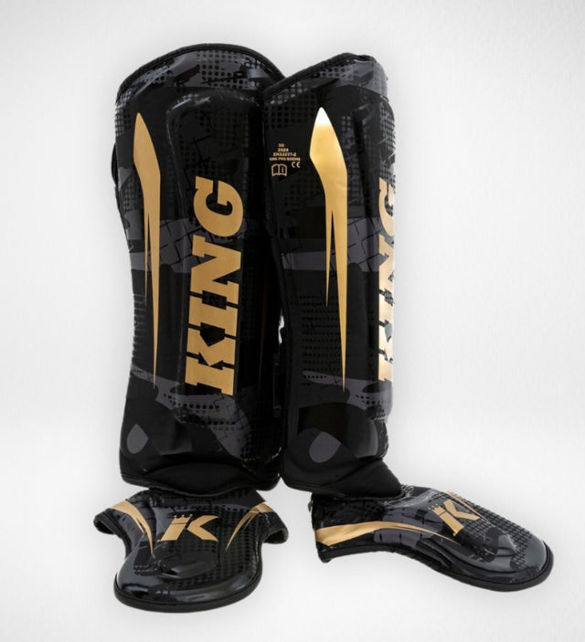 Chrániče holení King Pro Boxing Shogun – Černé/Zlaté