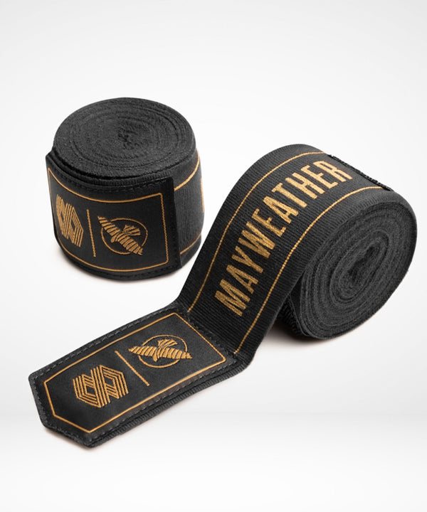 Hayabusa x Mayweather Håndbind Stretch - Sort/Guld