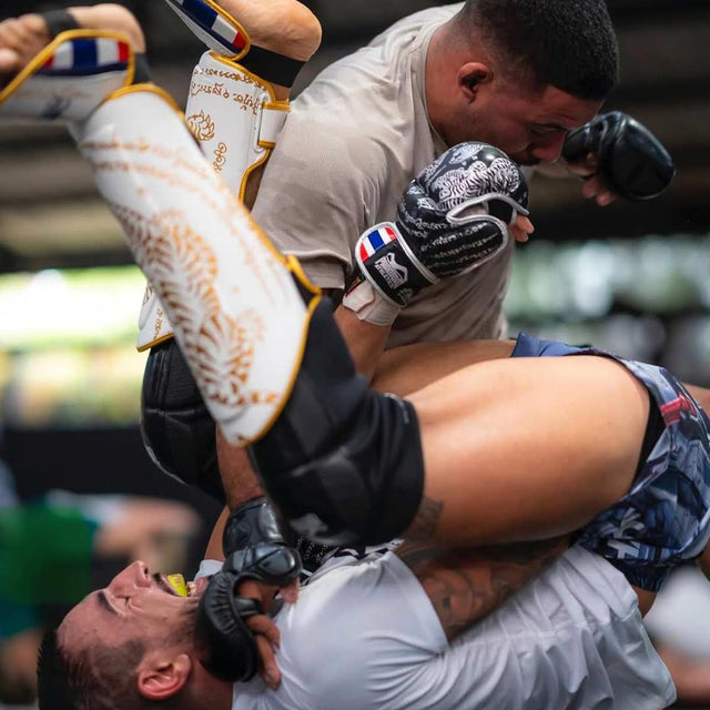 Phantom Athletics MMA-handskar Sparring Muay Thai – Svart/Silver