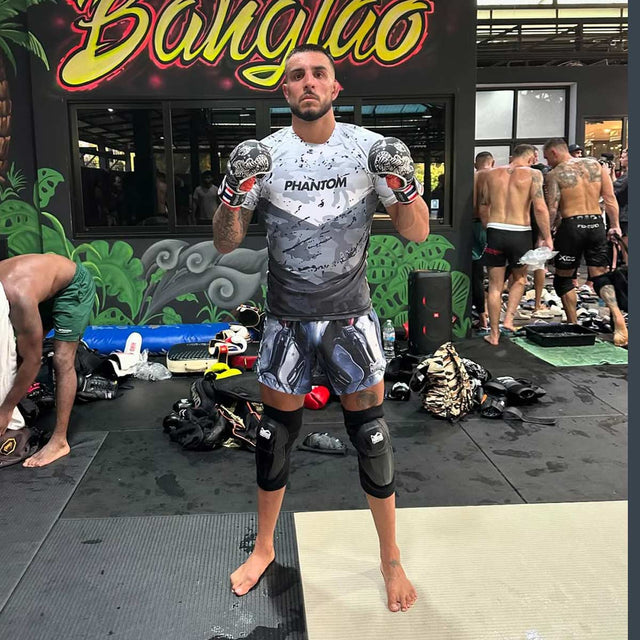 Phantom Athletics MMA-handskar Sparring Muay Thai – Svart/Silver