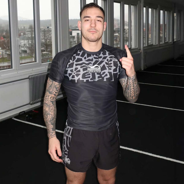 Phantom Athletics MMA-shorts Fusion-R Groundgame – Sort/Grå