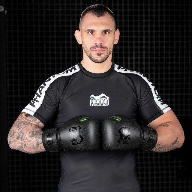Gants de boxe Phantom Athletics Galaxy – Noir/Vert Néon