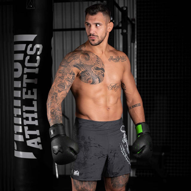 Gants de boxe Phantom Athletics Galaxy – Noir/Vert Néon