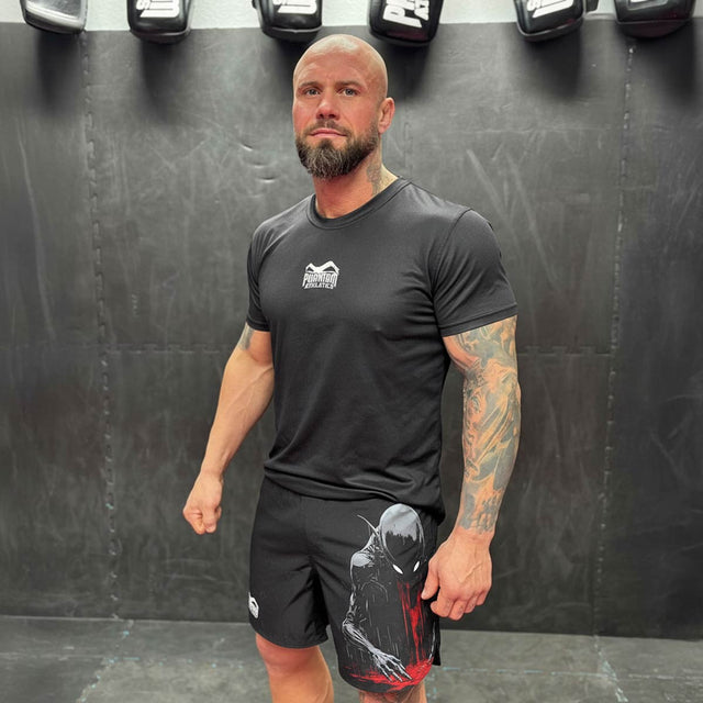 Shorts de MMA Phantom Athletics Fusion-R Nightmare – Noir/Rouge