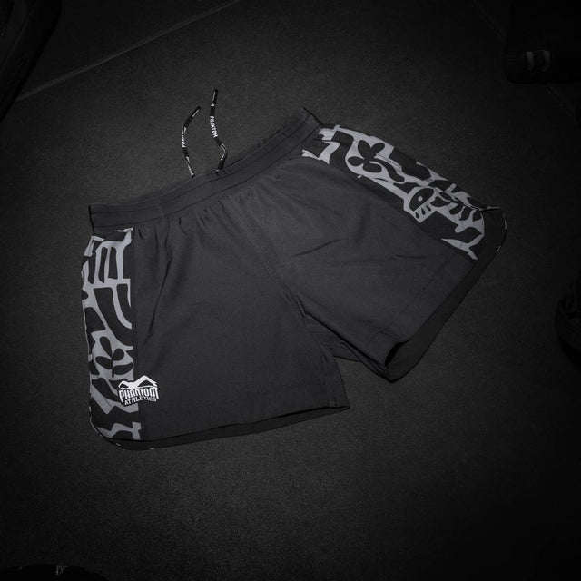 Phantom Athletics MMA-shorts Fusion-R Groundgame – Sort/Grå