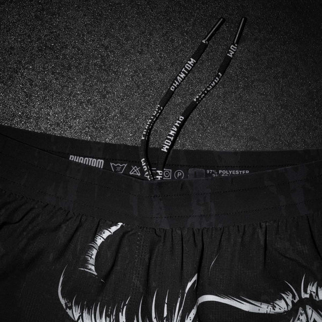 Pantaloncini MMA Phantom Athletics Fusion-R Diablo - Nero/Bianco