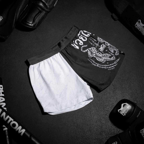 Calções de Muay Thai Phantom Athletics Fusion – Preto/Branco
