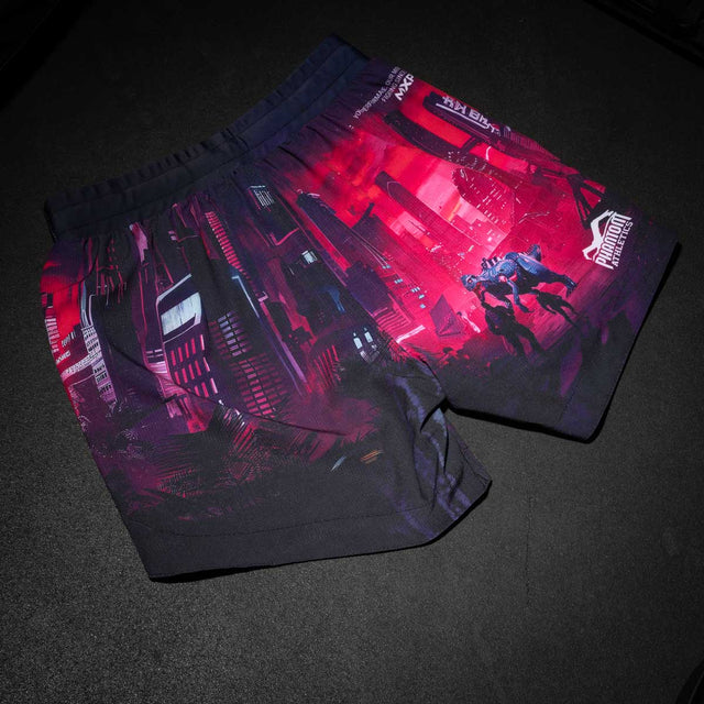 Phantom Athletics MMA-shorts FUSION-R Cyber-X – Lila/Blå