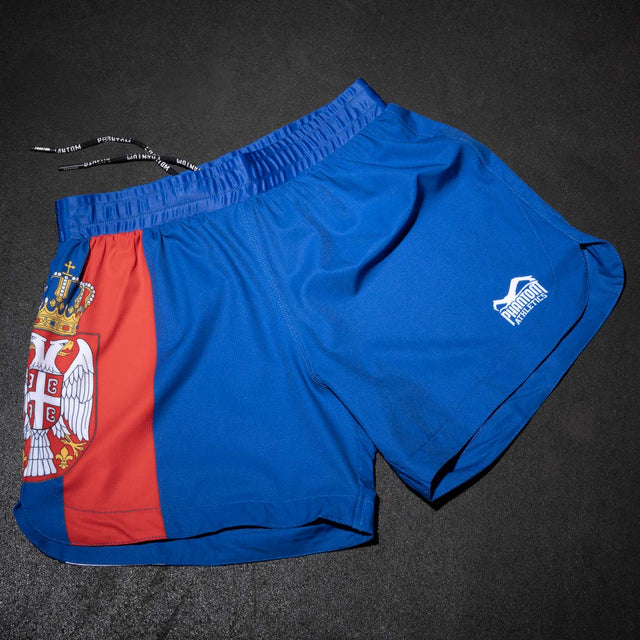 Pantaloncini MMA Phantom Athletics Fusion-R Team Serbia – Rosso/Bianco/Blu