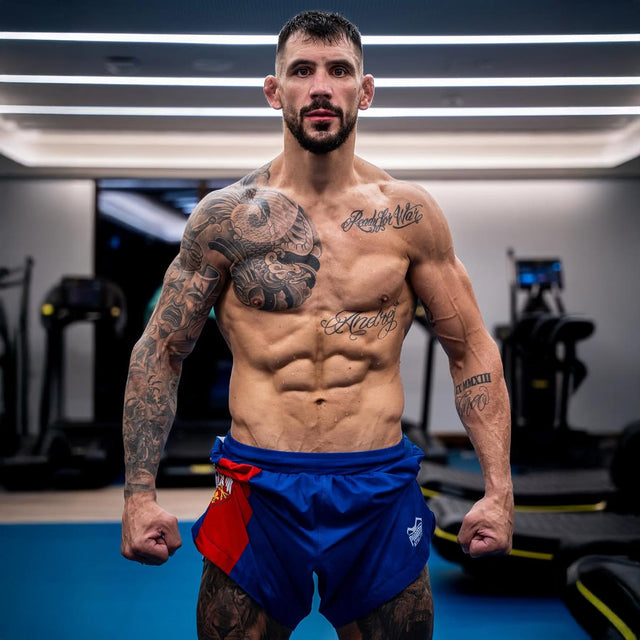 Pantaloncini MMA Phantom Athletics Fusion-R Team Serbia – Rosso/Bianco/Blu