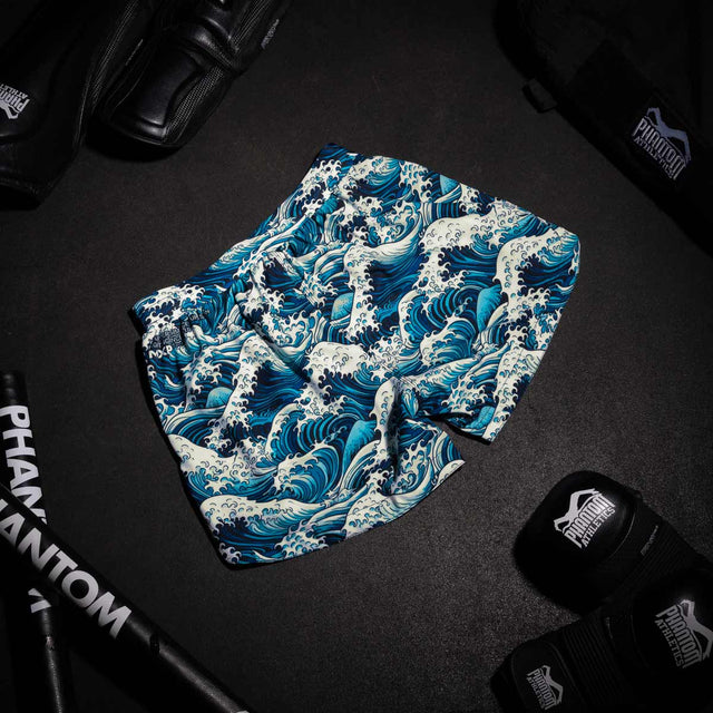 MMA trenky Phantom Athletics Fusion Tsunami – Modré