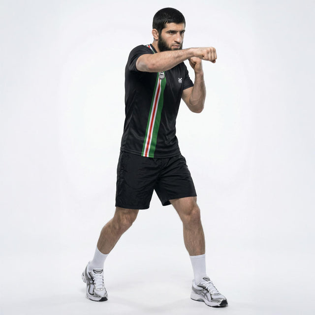 Trička a topy Phantom Athletics EVO+ Team Chechnya – Černá/Zelená