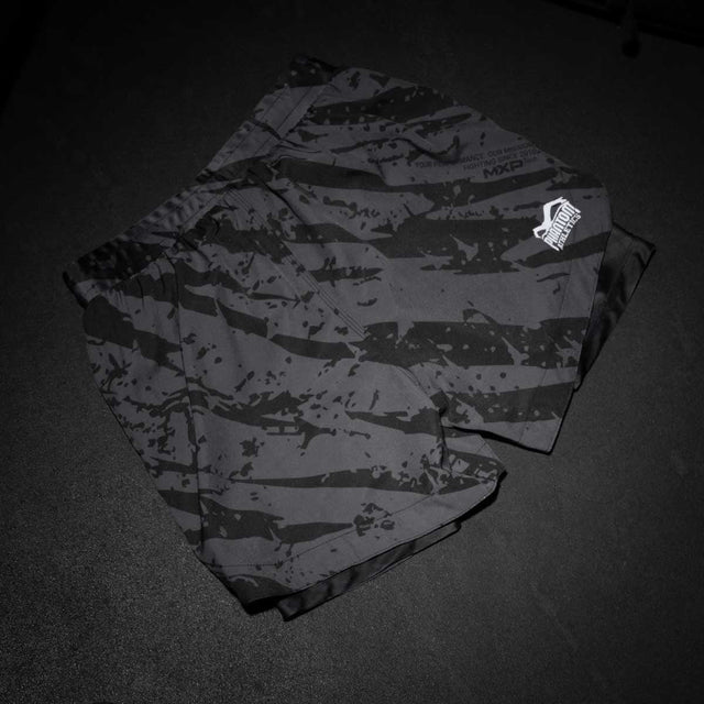 Phantom Athletics MMA Shorts Fusion 2in1 Camo Tiger - Grijs