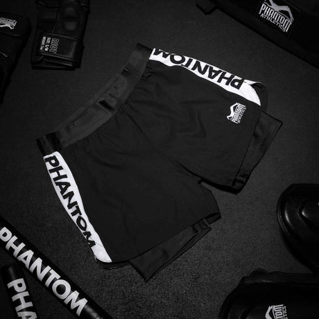 Calções de compressão Phantom Athletics Fusion 2in1 Apex – Preto