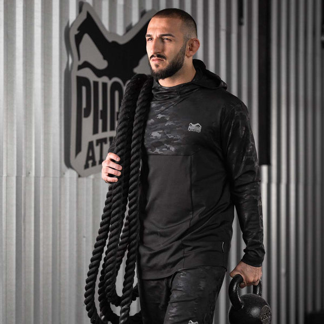Phantom Athletics Hoodie Shadow – Černá/Camo