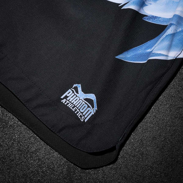 Shorts de MMA Phantom Athletics Fusion-R Iceman – Noir/Bleu