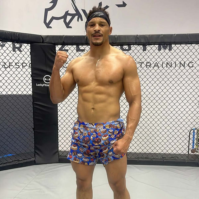 Phantom Athletics MMA Shorts Fusion-R Desert Camo - Blauw