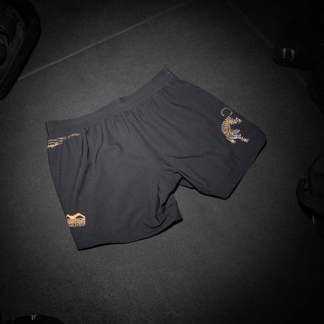 Shorts de MMA Phantom Athletics FUSION-R Tiger Domination – Orange/Noir