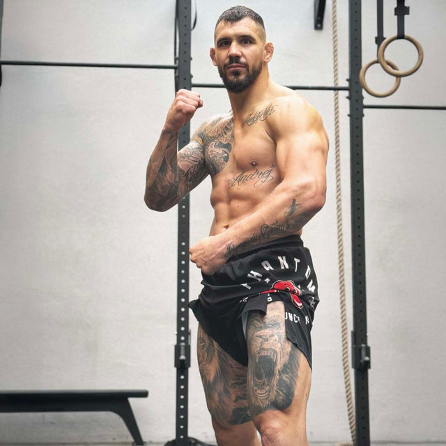 Phantom Athletics MMA-shorts EVO Punchy – Sort/Rød