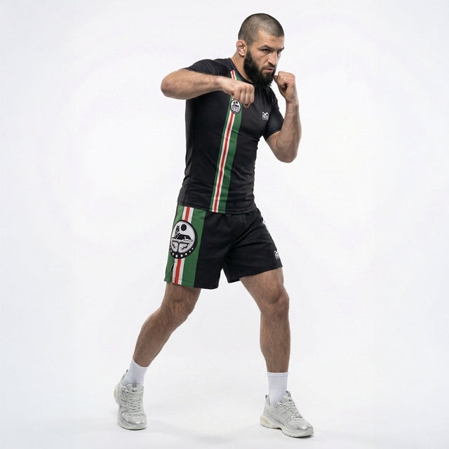 Rashguard Phantom Athletics Team Chechnya – Černá/Zelená