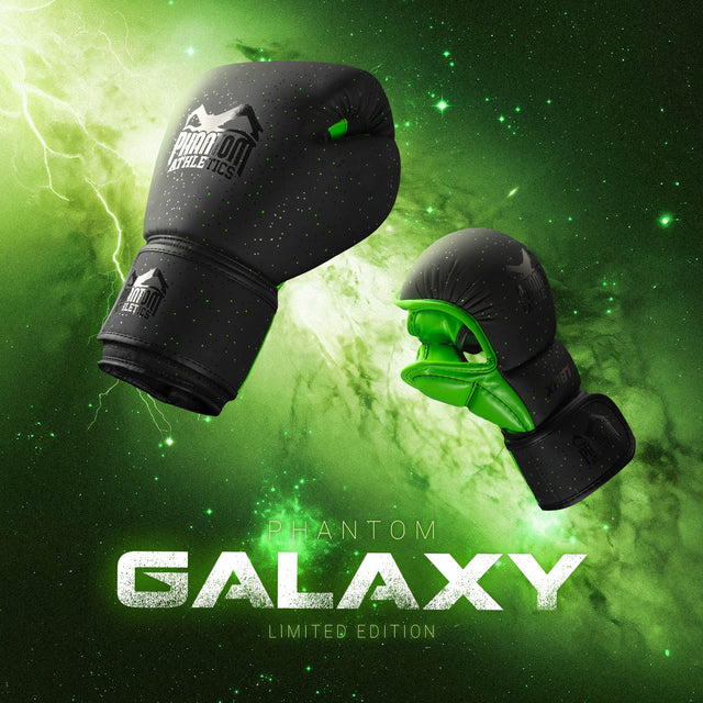 Phantom Athletics MMA-handsker Galaxy – Sort/Neon Grøn