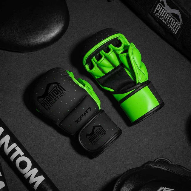 Phantom Athletics MMA-handsker Galaxy – Sort/Neon Grøn