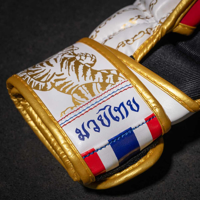 Gants de sparring MMA Phantom Athletics Muay Thai – Blanc/Or