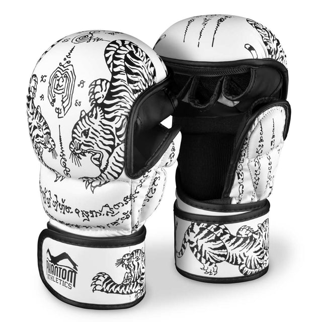 Rękawice MMA sparingowe Phantom Athletics Muay Thai – Czarne/Złote