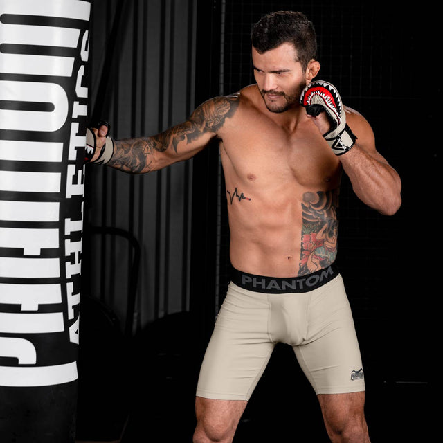 Pantaloncini a compressione Phantom Athletics Vector Apex – Sabbia