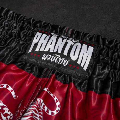 Calções de Muay Thai Phantom Athletics Sak Yant – Vermelho