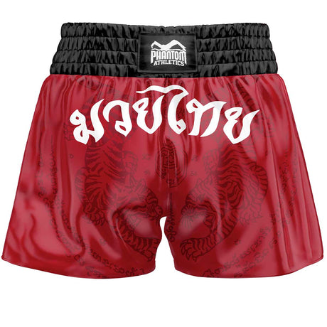 Calções de Muay Thai Phantom Athletics Sak Yant – Vermelho