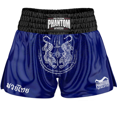 Phantom Athletics Muay Thai Shorts Sak Yant - Blauw