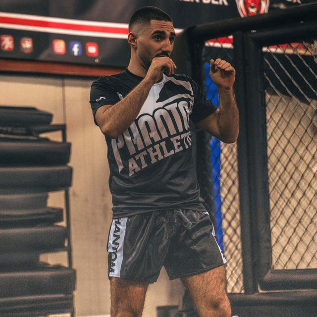 Pantalones de Muay Thai Phantom Athletics Apex – Negro/Blanco