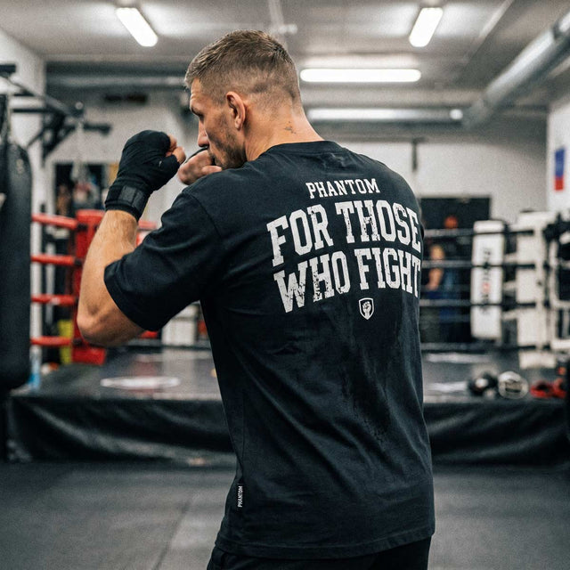 Phantom Athletics Triko FOR THOSE WHO FIGHT – Černé
