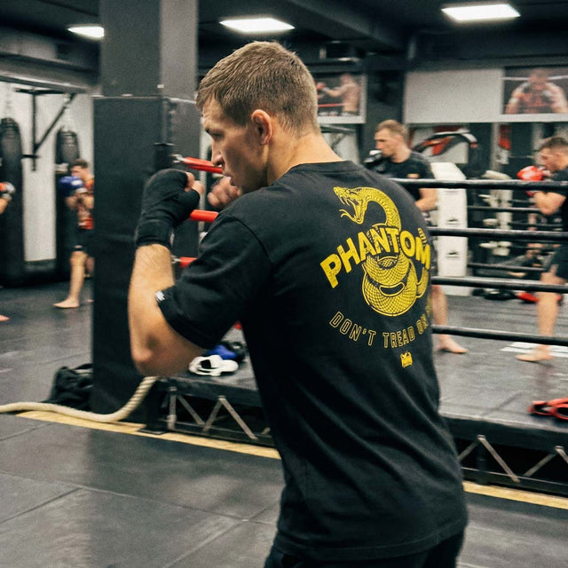 Phantom Athletics Triko DON'T TREAD ON ME – Černé/Žluté