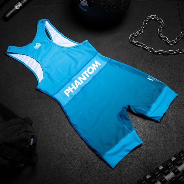 Phantom Athletics Worstelsinglet Apex – Blau