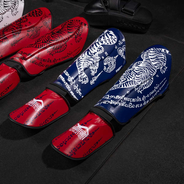 Espinilleras Phantom Athletics Muay Thai – Azul