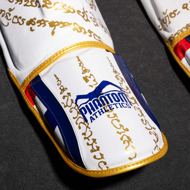 Tibiere Phantom Athletics Muay Thai – Alb/Aur