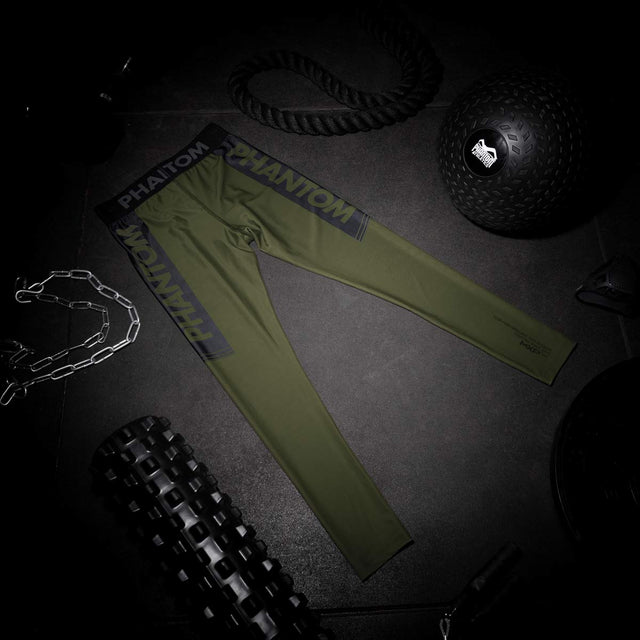 Pantaloncini a compressione Phantom Athletics APEX – Verde