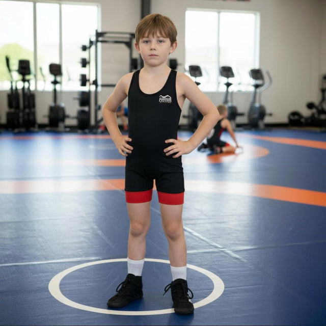 Phantom Athletics Worstelsinglet Storm Børn - Sort/Rød/Sort/Blå