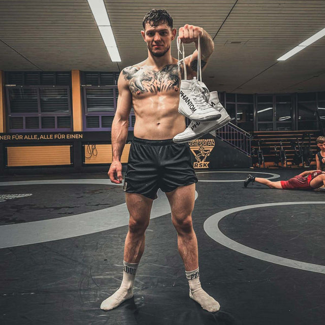 Zápasnické boty Phantom Athletics Combat – Bílé