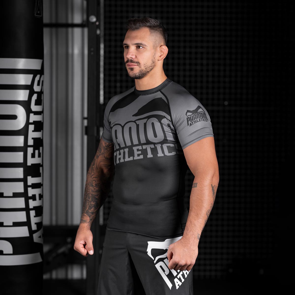 Rashguard Phantom Athletics Supporter – Černá/Šedá